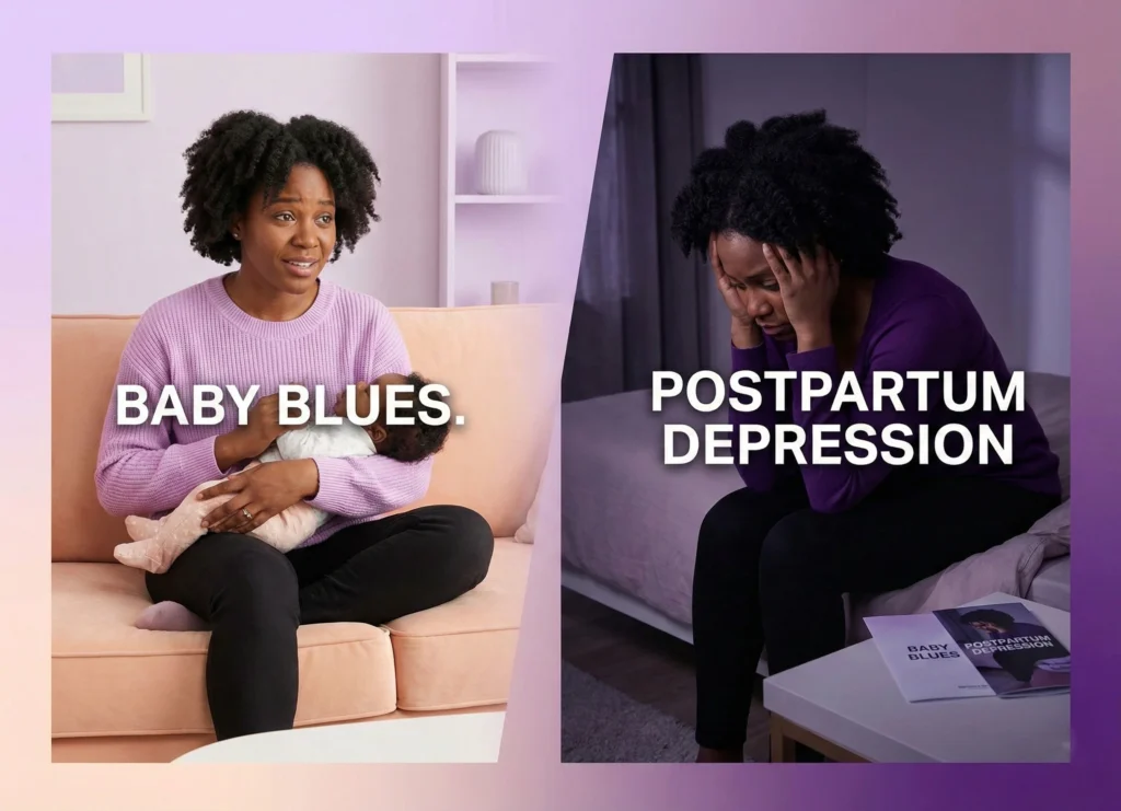 Baby Blues vs. Postpartum Depression gemini generated image 7o710f7o710f7o71 (1) (1)